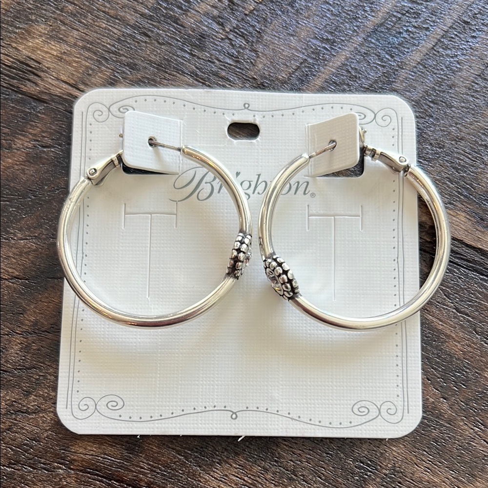 Brighton Silver Hoop Earrings